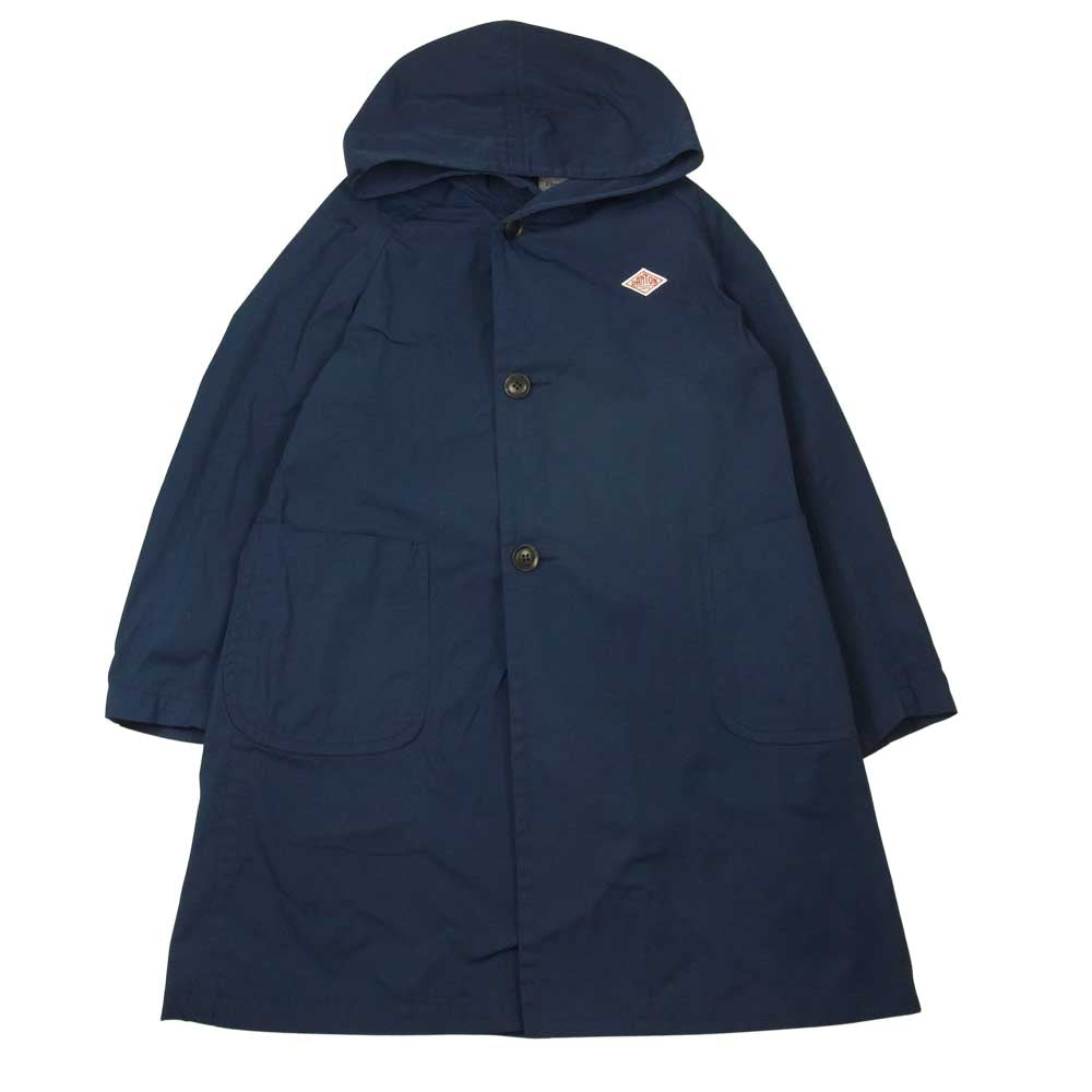 Danton ダントン 19S-WS-001 ステンカラー フード コート ネイビー系 34【中古】