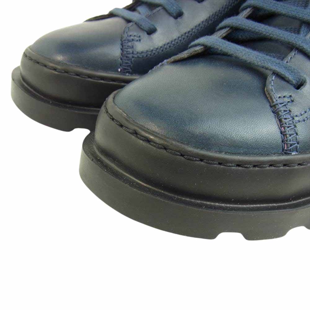 カンペール K400325-009 GS 39 Brutus ブルートゥス レースアップ アンクルブーツ ショート ブーツ ネイビー系 実寸約25㎝【美品】【中古】