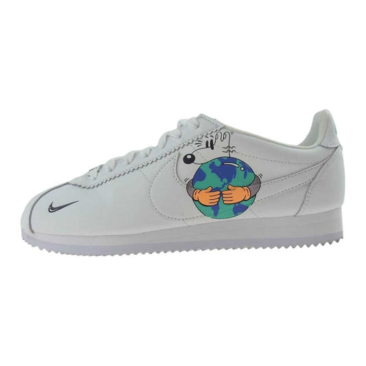 NIKE ナイキ CI5548-100 CORTEZ FLYLEATHER QS コルテッツ フライレザー クイックストライク スティーブン ハリントン コラボ Earth Day アースデイ スニーカー ホワイト系 26.5cm【中古】