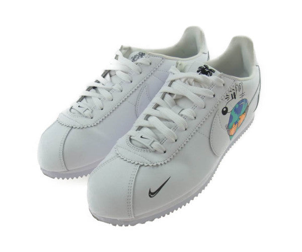 NIKE ナイキ CI5548-100 CORTEZ FLYLEATHER QS コルテッツ フライレザー クイックストライク スティーブン ハリントン コラボ Earth Day アースデイ スニーカー ホワイト系 26.5cm【中古】