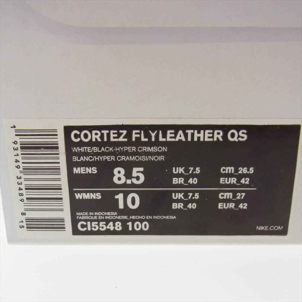 NIKE ナイキ CI5548-100 CORTEZ FLYLEATHER QS コルテッツ フライレザー クイックストライク スティーブン ハリントン コラボ Earth Day アースデイ スニーカー ホワイト系 26.5cm【中古】