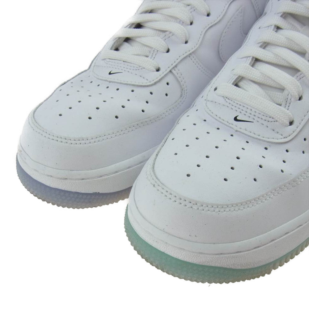 NIKE ナイキ CI5545-100 AIR FORCE 1 FLY LEATHER QS エアフォースワン スティーブン ハリントン コラボ Earth Day アースデイ スニーカー ホワイト系 27cm【中古】