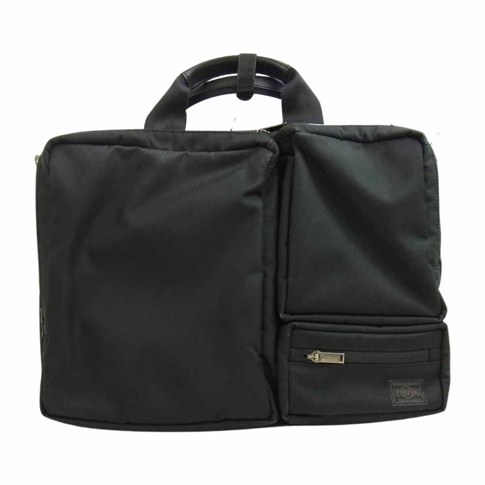 PORTER ポーター CLOVE クローヴ 2WAY ブリース ケース ビジネス バック ブラック系【中古】