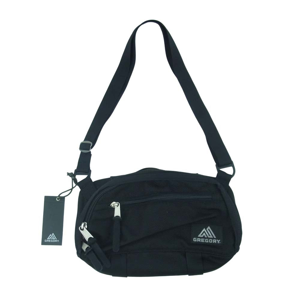 GREGORY グレゴリー JRANSFER SHOULDER MED トランスファー ショルダー バッグ ブラック系 M【新古品】【未使用】【中古】