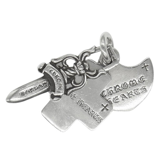 CHROME HEARTS クロムハーツ（原本無） スリー トリンケッツ ペンダント シルバー系【中古】