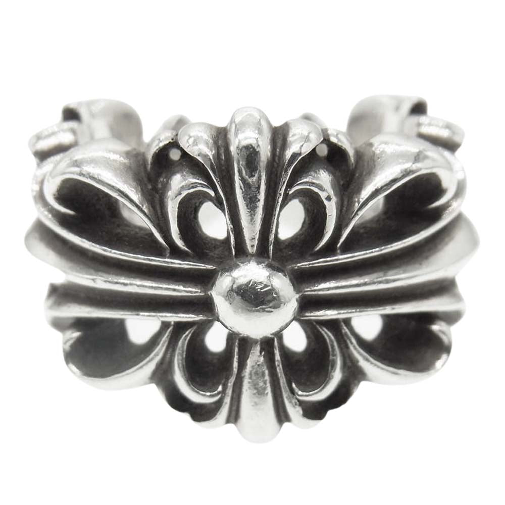 CHROME HEARTS クロムハーツ（原本無） ダブルフローラルクロス シルバー系 18号【中古】