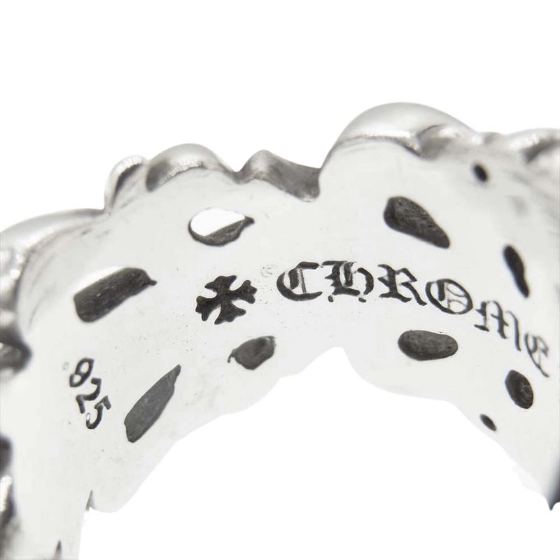 CHROME HEARTS クロムハーツ（原本無） ダブルフローラルクロス シルバー系 18号【中古】