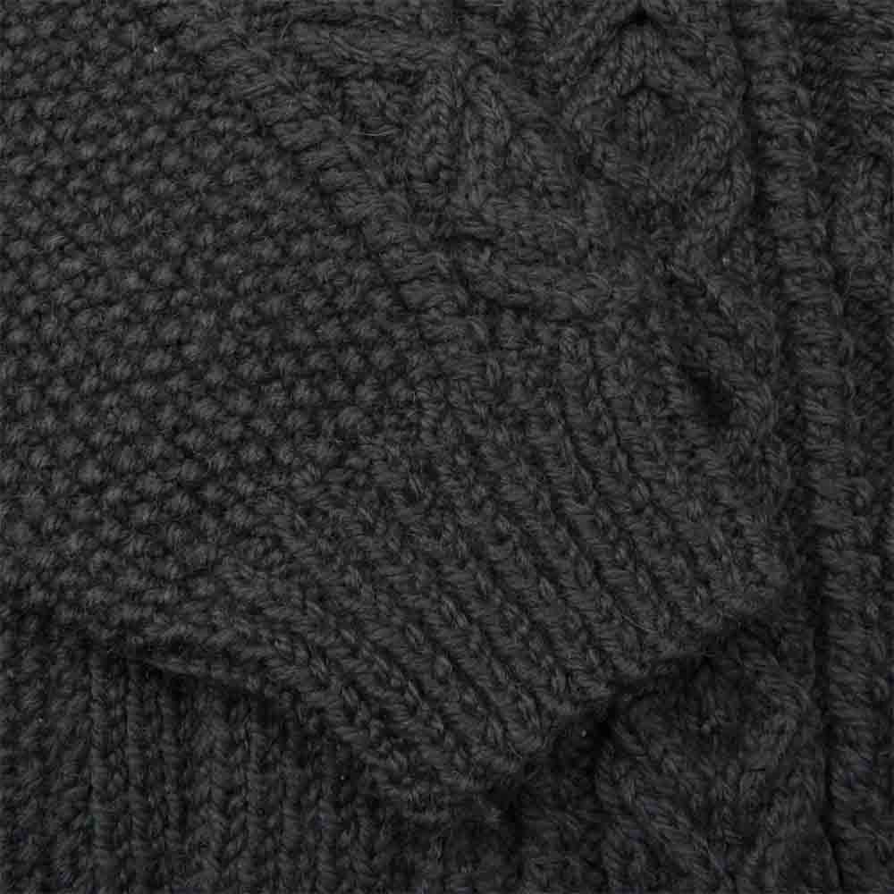 INVERALLAN インバーアラン 茶タグ 3a Lumber Cardigan ランバー カーディガン ハンドニット アラン 襟付き カーディガン ネイビー系【中古】
