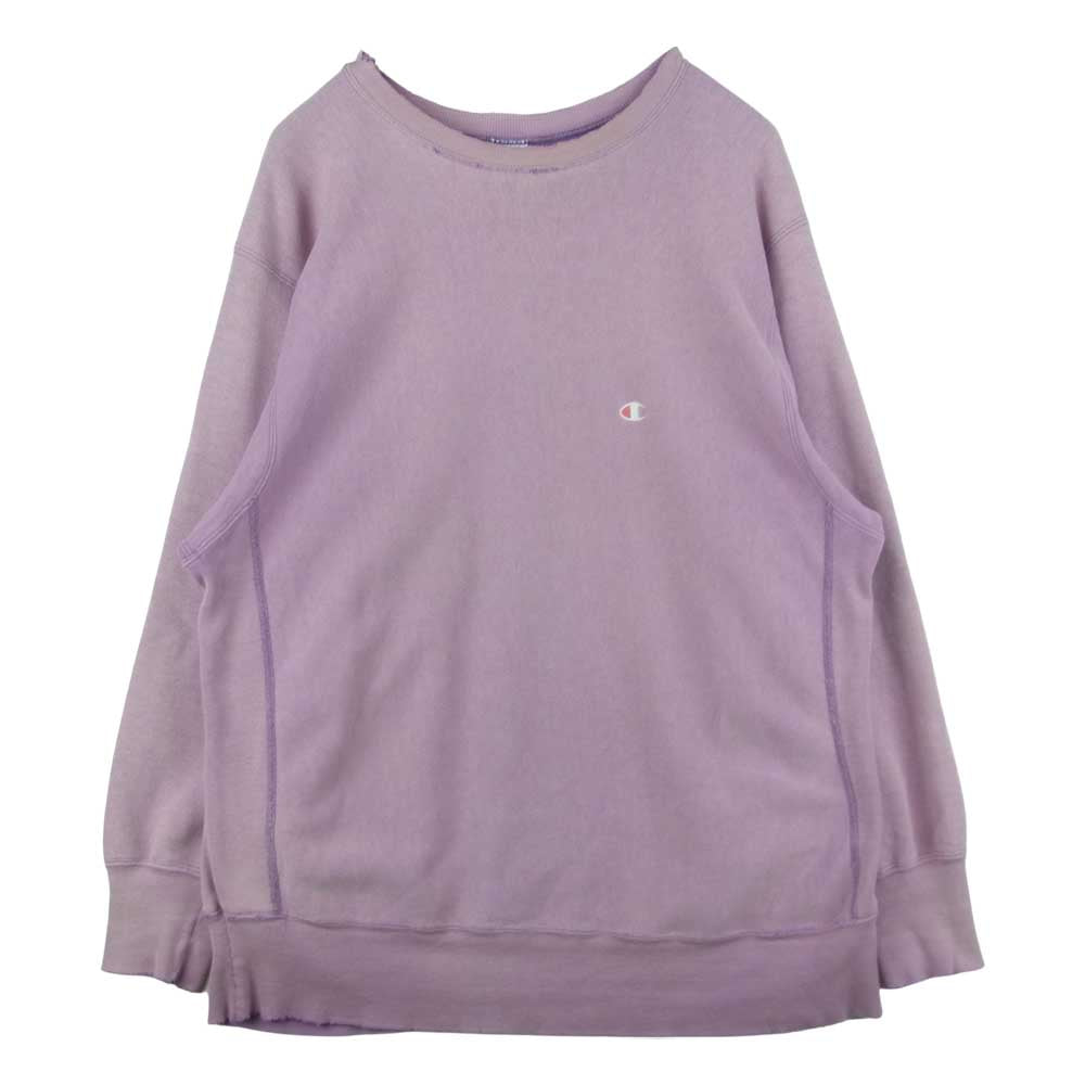 Champion チャンピオン USA製 90s 刺繍タグ リバースウィーブ スウェット パープル系 ピンク系 XL【中古】