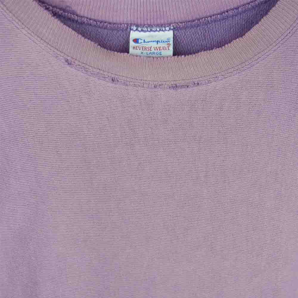 Champion チャンピオン USA製 90s 刺繍タグ リバースウィーブ スウェット パープル系 ピンク系 XL【中古】