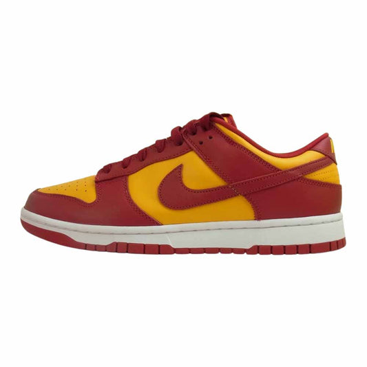 NIKE ナイキ DD1391-701 DUNK LOW RETRO Championship Gold ダンク ロー レトロ チャンピオンシップ ゴールド スニーカー レッド系 29cm【美品】【中古】