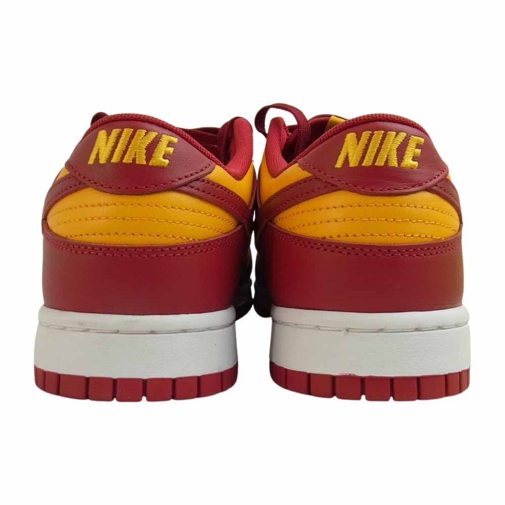 NIKE ナイキ DD1391-701 DUNK LOW RETRO Championship Gold ダンク ロー レトロ チャンピオンシップ ゴールド スニーカー レッド系 29cm【美品】【中古】