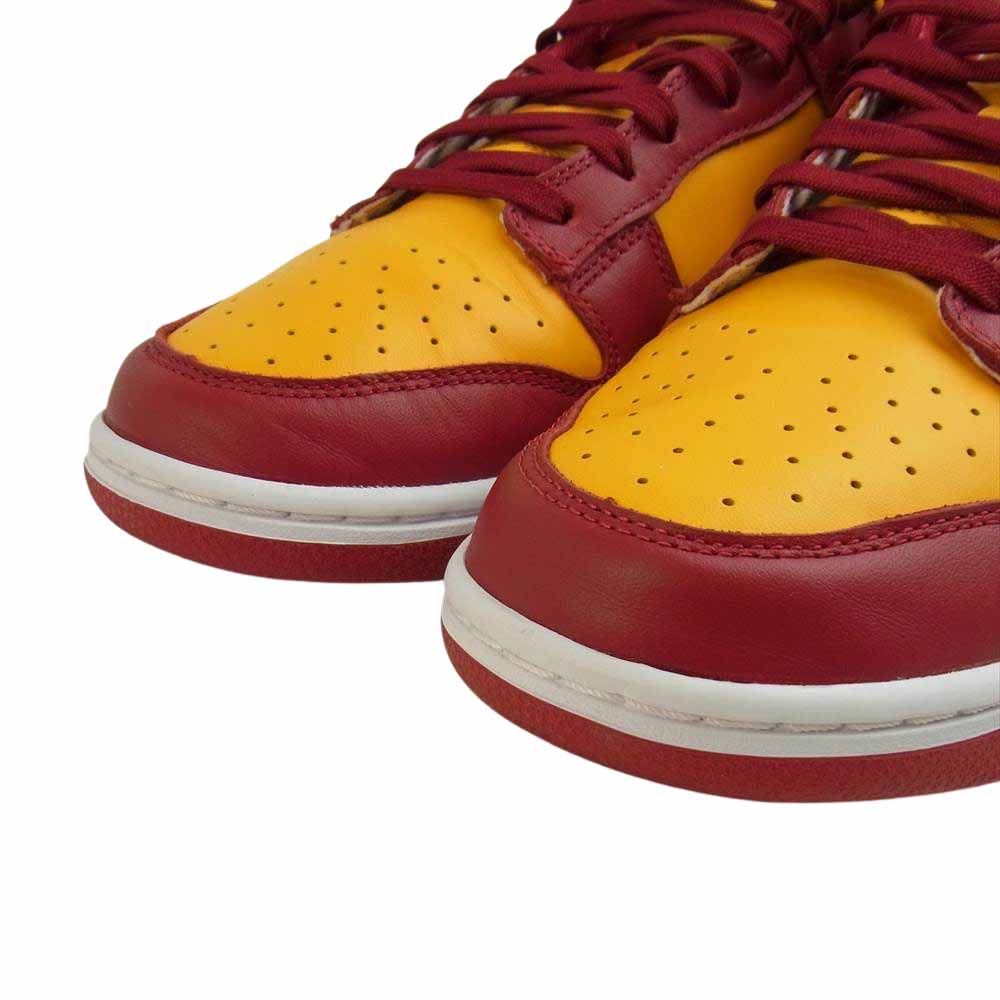NIKE ナイキ DD1391-701 DUNK LOW RETRO Championship Gold ダンク ロー レトロ チャンピオンシップ ゴールド スニーカー レッド系 29cm【美品】【中古】