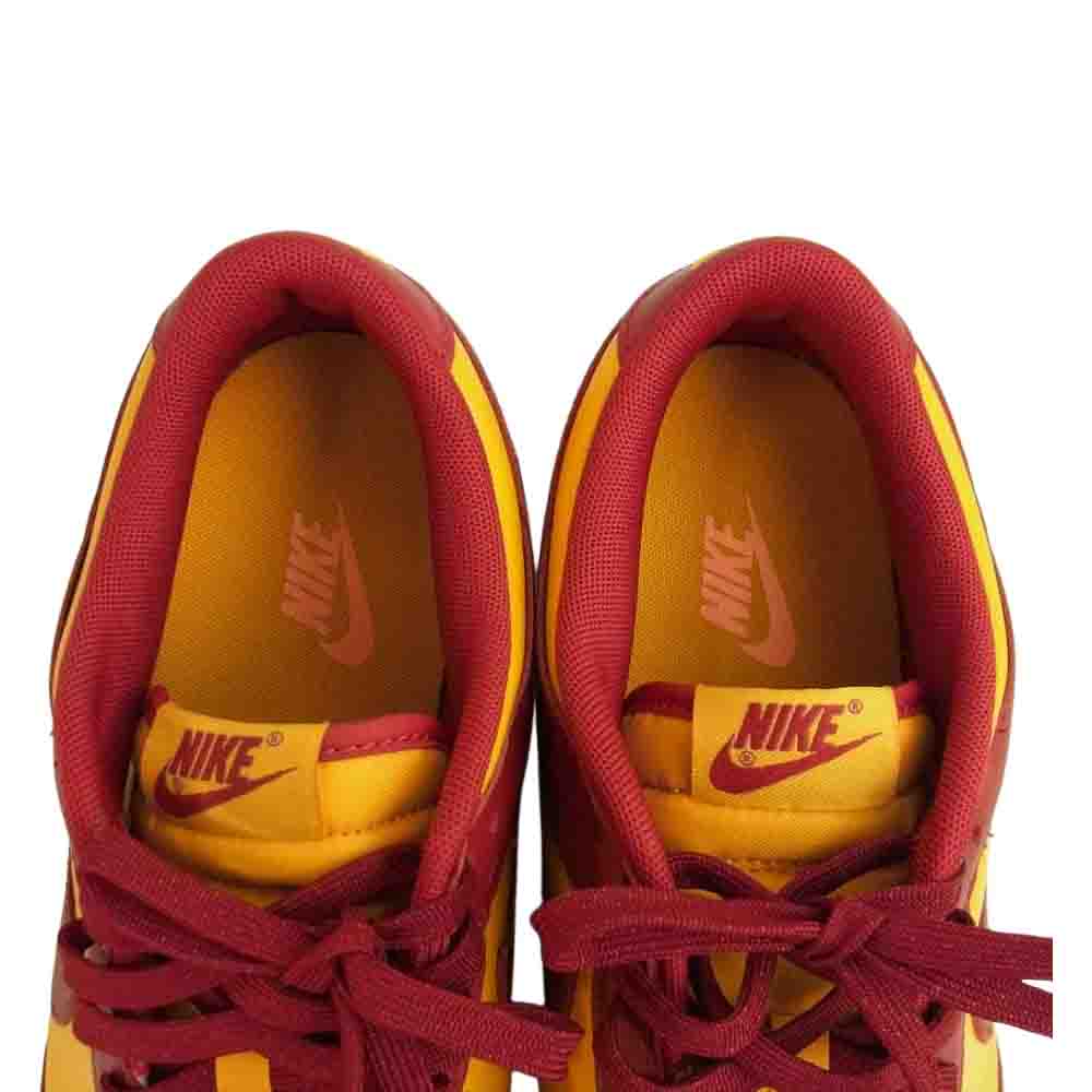 NIKE ナイキ DD1391-701 DUNK LOW RETRO Championship Gold ダンク ロー レトロ チャンピオンシップ ゴールド スニーカー レッド系 29cm【美品】【中古】