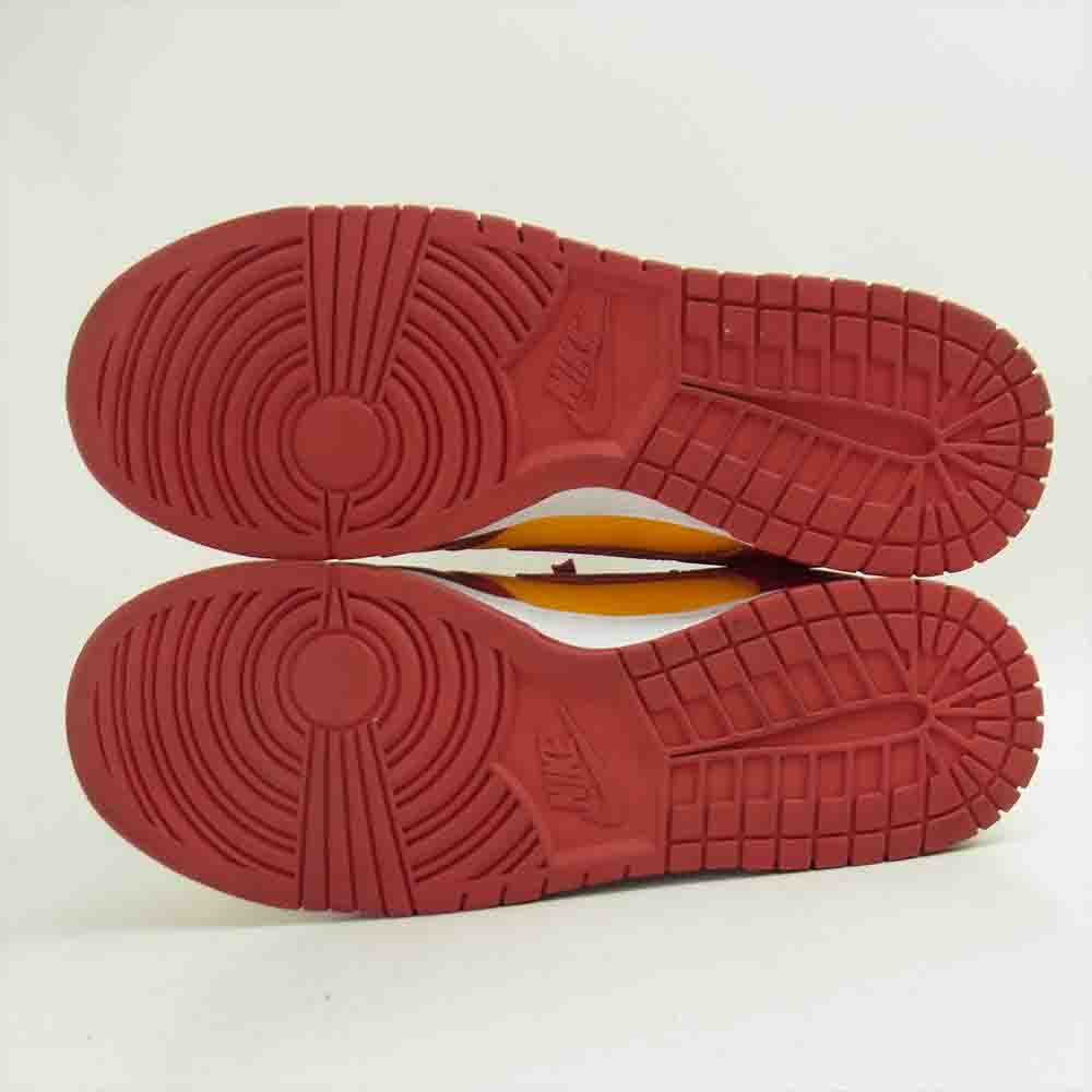 NIKE ナイキ DD1391-701 DUNK LOW RETRO Championship Gold ダンク ロー レトロ チャンピオンシップ ゴールド スニーカー レッド系 29cm【美品】【中古】