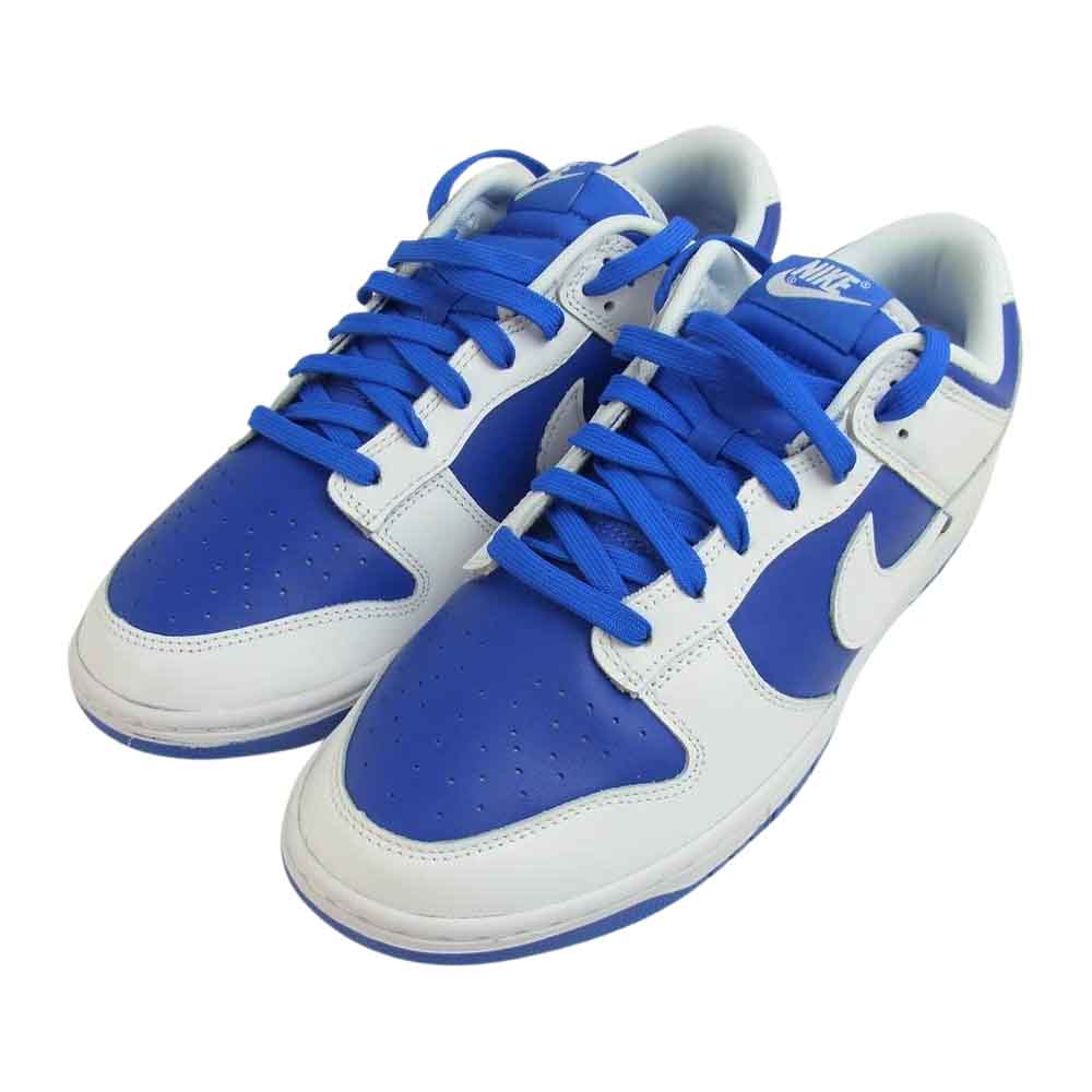 NIKE ナイキ DD1391-401 DUNK LOW RETRO Racer Blue and White ダンク ロー レトロ レーサー ブルー ホワイト スニーカー ブルー系 29cm【新古品】【未使用】【中古】