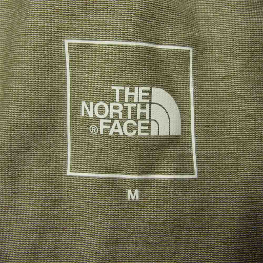 THE NORTH FACE ノースフェイス NT32137 S/S PANEL BORDER TEE ボーダー Tシャツ カーキ系 M【中古】