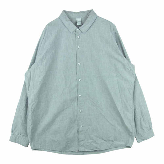 ノーコントロールエアー コットン 長袖 シャツ 日本製 グレー系 46【中古】