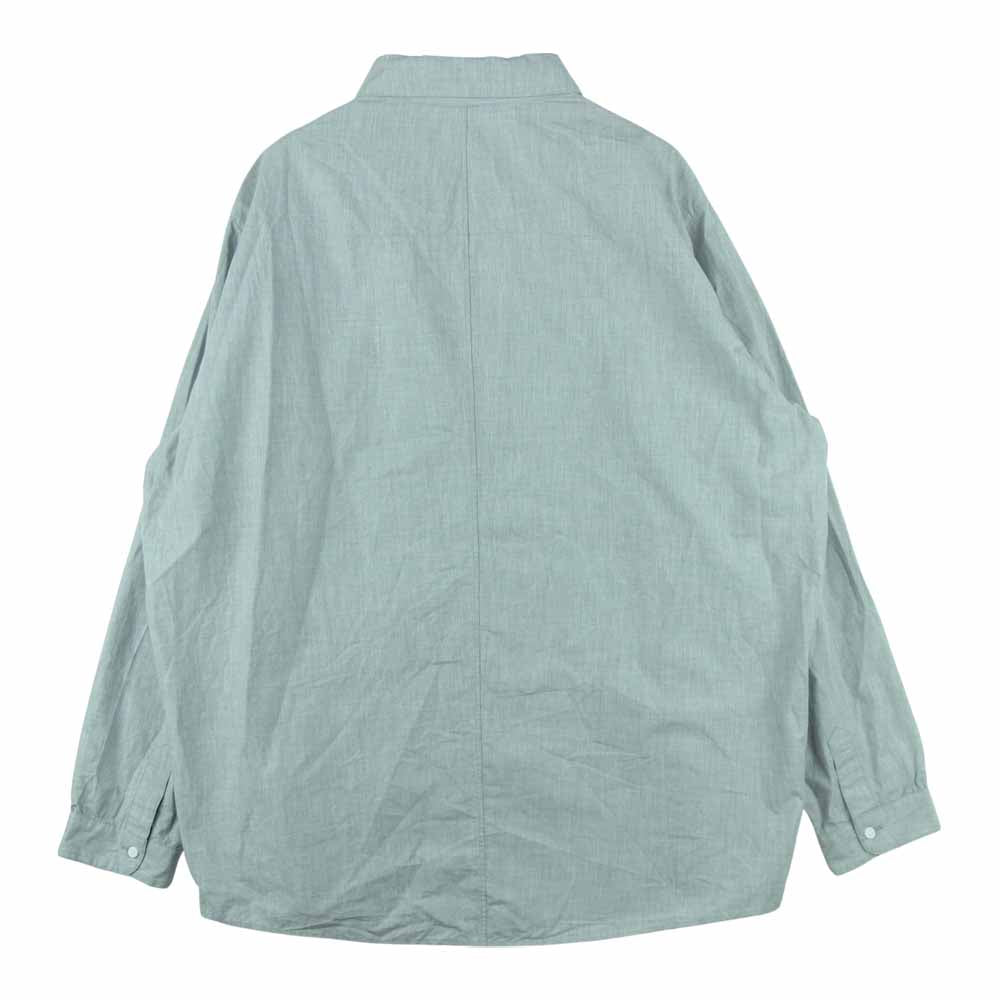 ノーコントロールエアー コットン 長袖 シャツ 日本製 グレー系 46【中古】