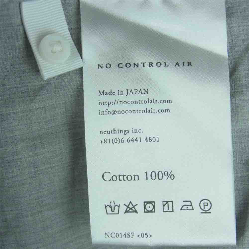 ノーコントロールエアー コットン 長袖 シャツ 日本製 グレー系 46【中古】