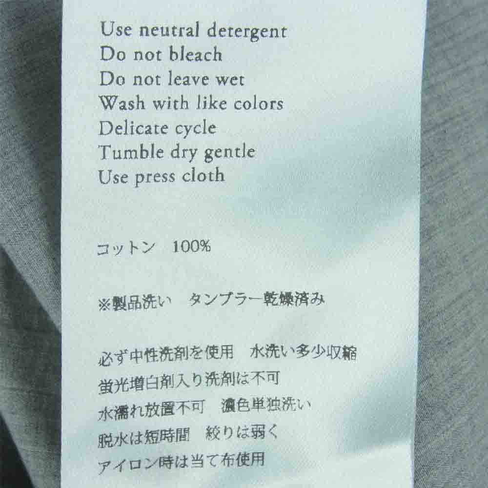 ノーコントロールエアー コットン 長袖 シャツ 日本製 グレー系 46【中古】
