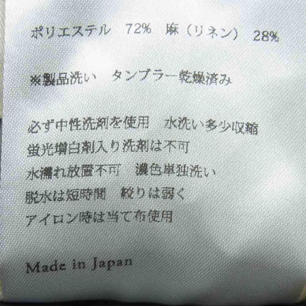 ノーコントロールエアー リネン混 タックワイド テーパード パンツ グレー系 M【中古】