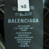 BALENCIAGA バレンシアガ ジャパンタグ 18AW 508465 TBM21 バックロゴ オーバーサイズ チェック 長袖 シャツ カーキ系 グレイッシュブルー系 40【中古】