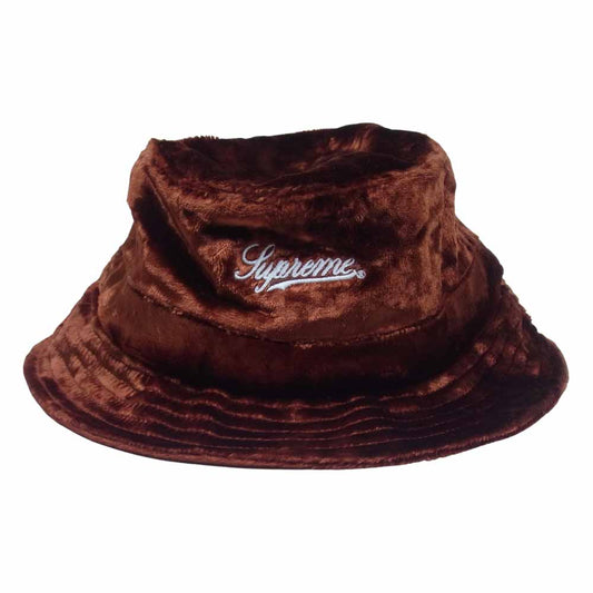 Supreme シュプリーム 22SS Crushed Velvet Crusher ベロア バケットハット Rust【極上美品】【中古】