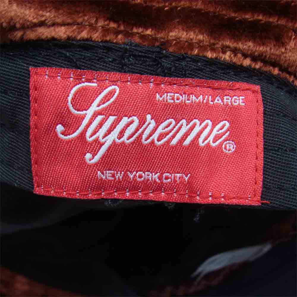 Supreme シュプリーム 22SS Crushed Velvet Crusher ベロア バケットハット Rust【極上美品】【中古】