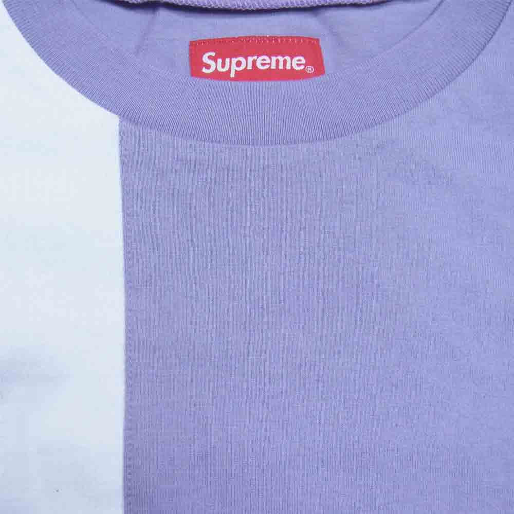 Supreme シュプリーム 20SS Patchwork Pocket Tee パッチワーク ポケット Tシャツ パープル系 M【中古】