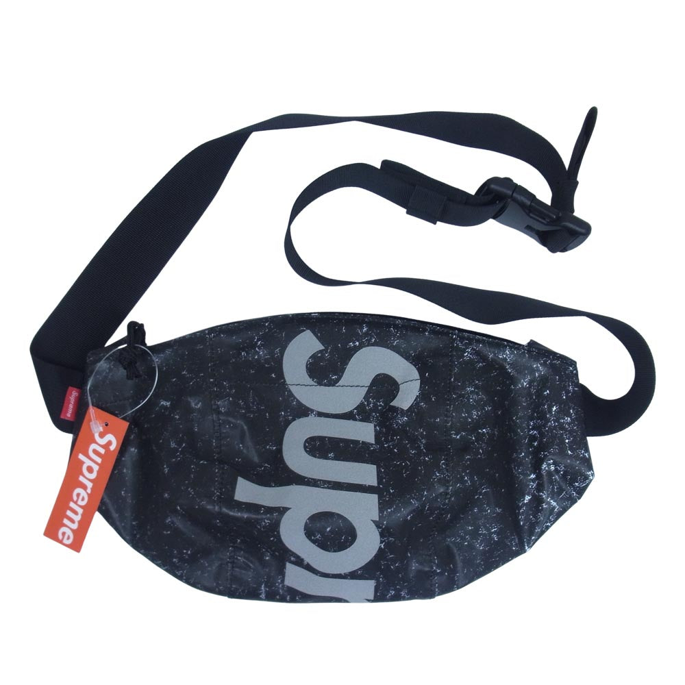 Supreme シュプリーム 20AW Waterproof Reflective Speckled Waist Bag ウォータープルーフ リフレクター リフレクティブ ウエストバッグ ブラック系【極上美品】【中古】