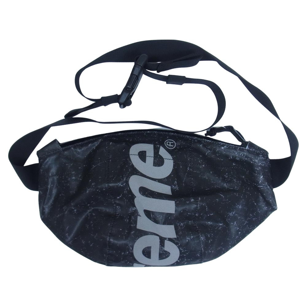 Supreme シュプリーム 20AW Waterproof Reflective Speckled Waist Bag ウォータープルーフ リフレクター リフレクティブ ウエストバッグ ブラック系【極上美品】【中古】