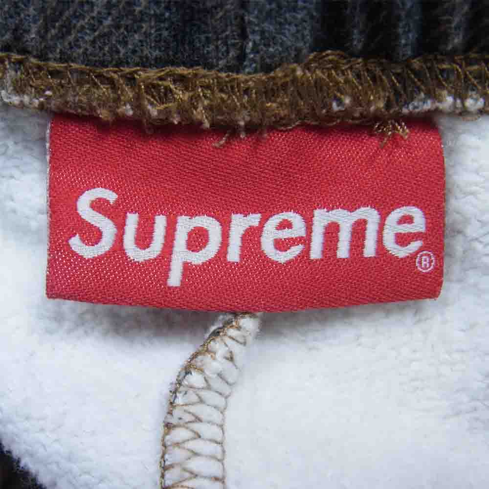 Supreme シュプリーム 21SS Plaid Sweatshort プレイド チェック クラシックロゴ スウェット ショーツ ブラウン系 M【美品】【中古】