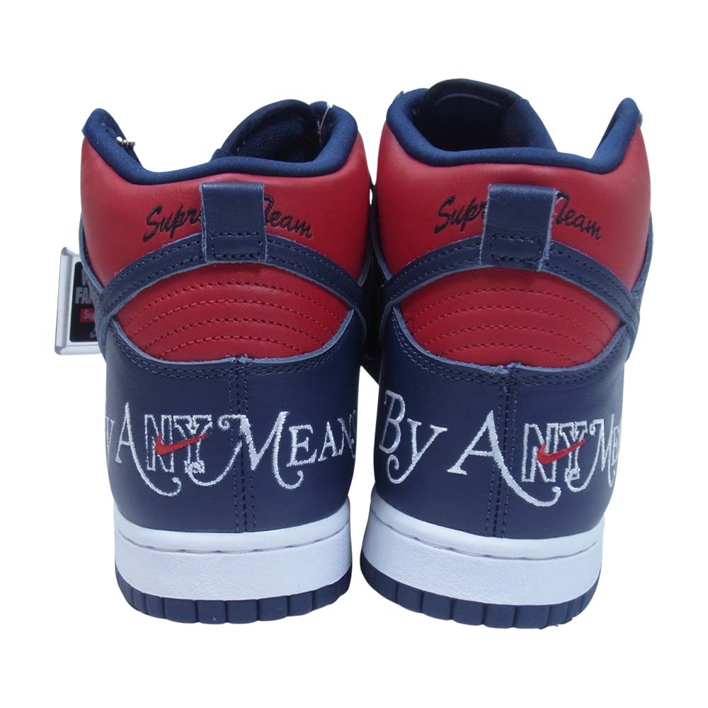Supreme シュプリーム 22SS DN3741-600 NIKE SB DUNK HIGH OG By Any Means ナイキ ダンク ハイ バイ エニィ ビーンズ 赤×ネイビー系 US8.5【新古品】【未使用】【中古】