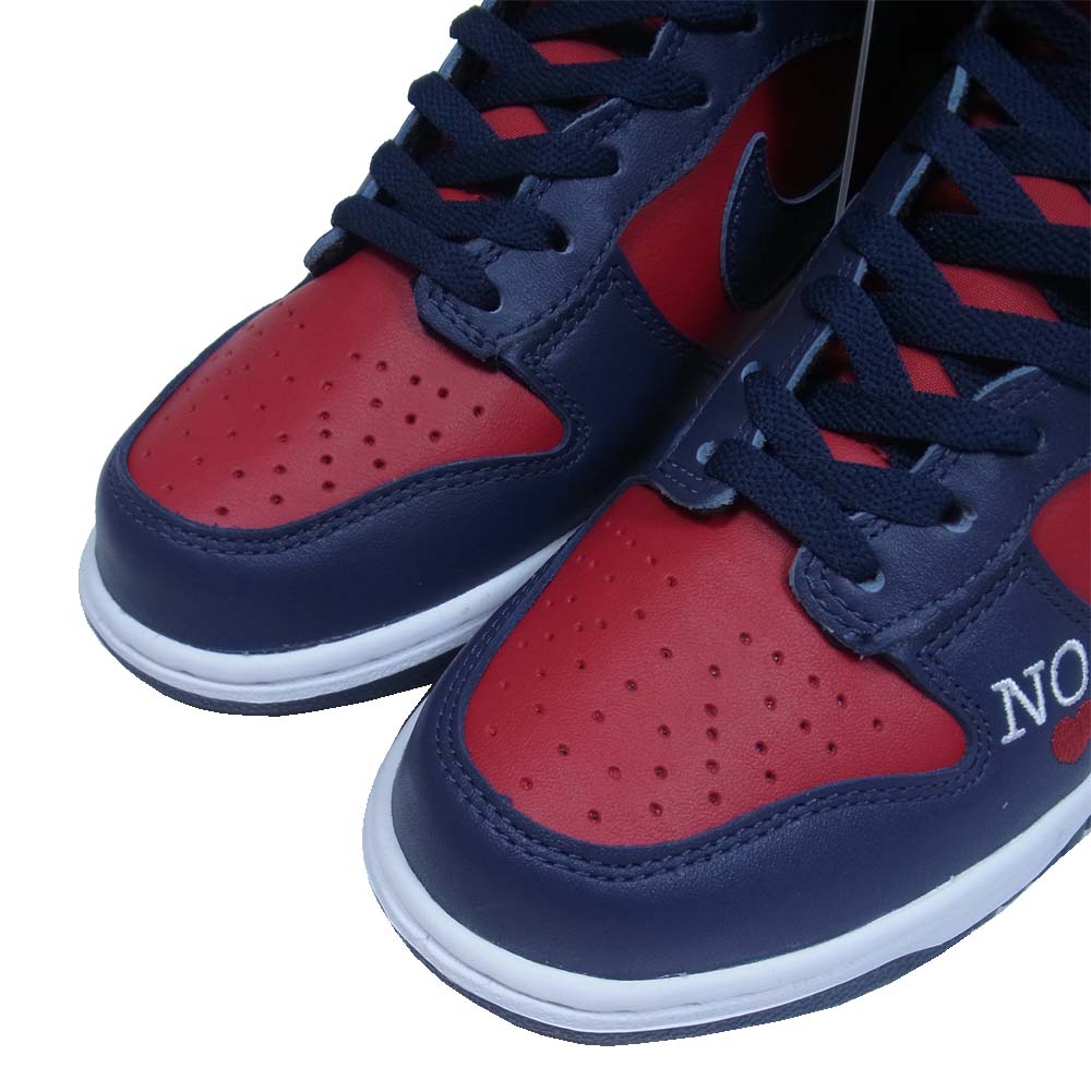 Supreme シュプリーム 22SS DN3741-600 NIKE SB DUNK HIGH OG By Any Means ナイキ ダンク ハイ バイ エニィ ビーンズ 赤×ネイビー系 US8.5【新古品】【未使用】【中古】