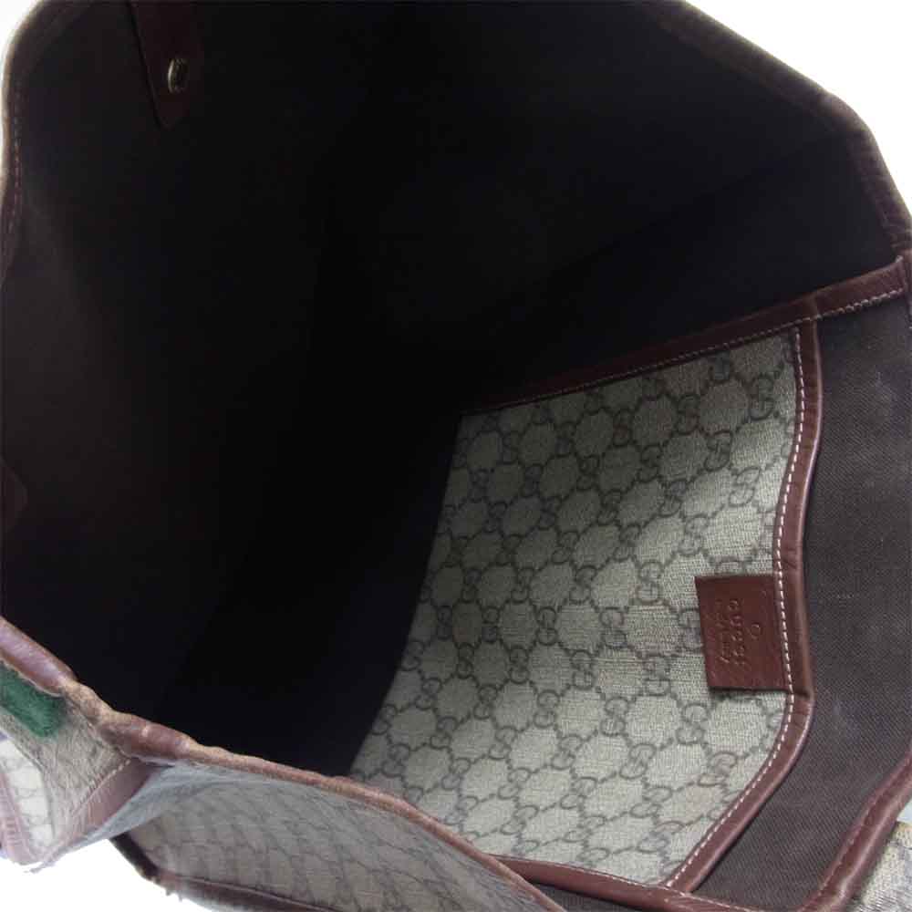 GUCCI グッチ 211135 シェリーライン GG トート バッグ ブラウン系【中古】
