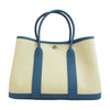 HERMES エルメス ガーデンパーティ TPM D刻印 ベージュ系 藍色系【美品】【中古】