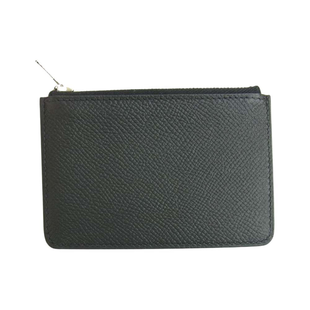 HERMES エルメス コンスタンス スリム Z刻印 ヴォーエプソン レザー ブラック シルバー金具 ウォレット ブラック系【極上美品】【中古】