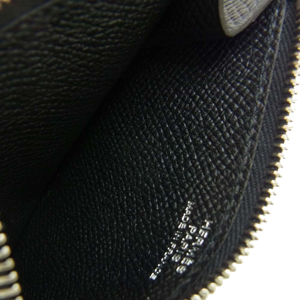 HERMES エルメス コンスタンス スリム Z刻印 ヴォーエプソン レザー ブラック シルバー金具 ウォレット ブラック系【極上美品】【中古】
