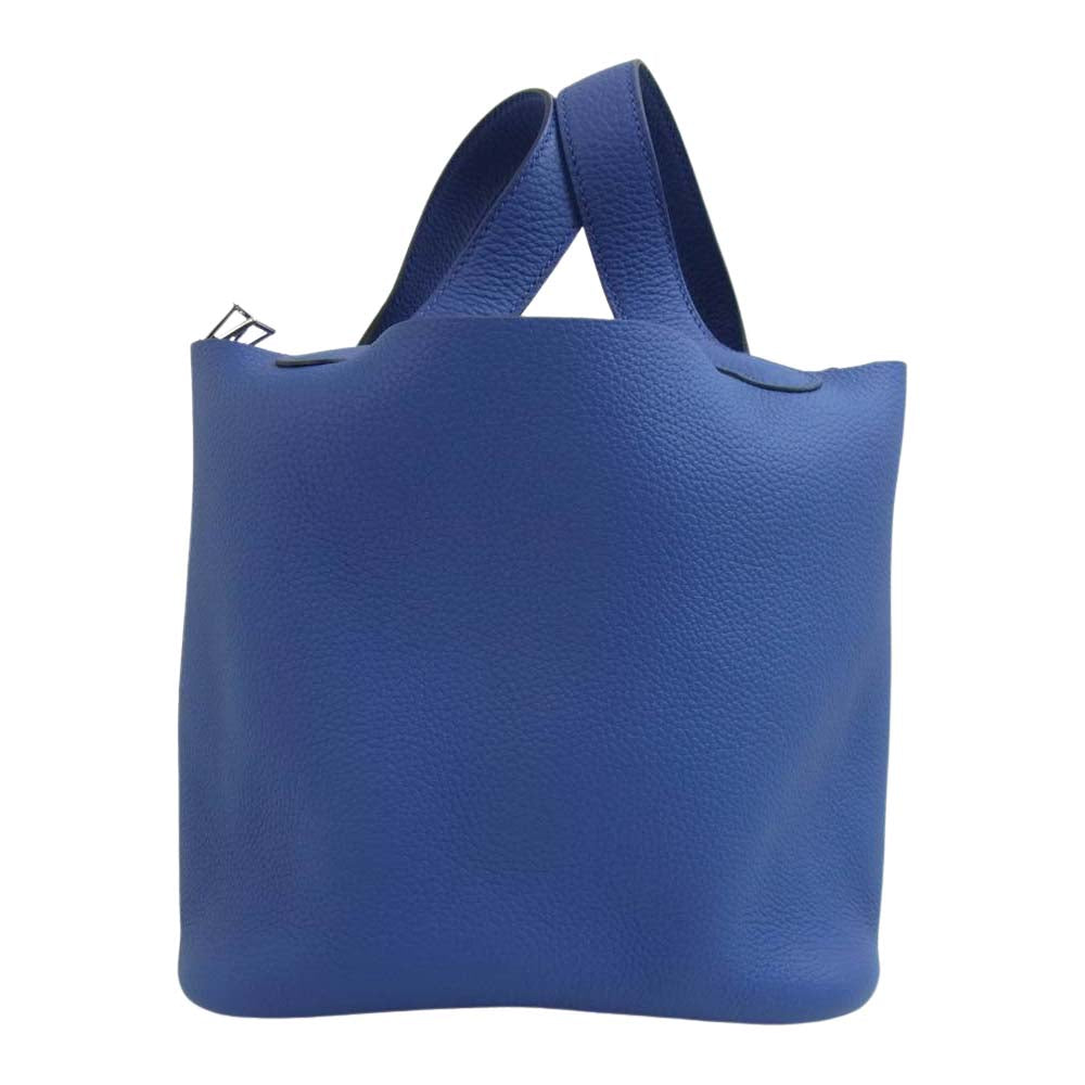 HERMES エルメス ピコタン PM ブルーロイヤル シルバー金具 U刻印 ブルー系【極上美品】【中古】