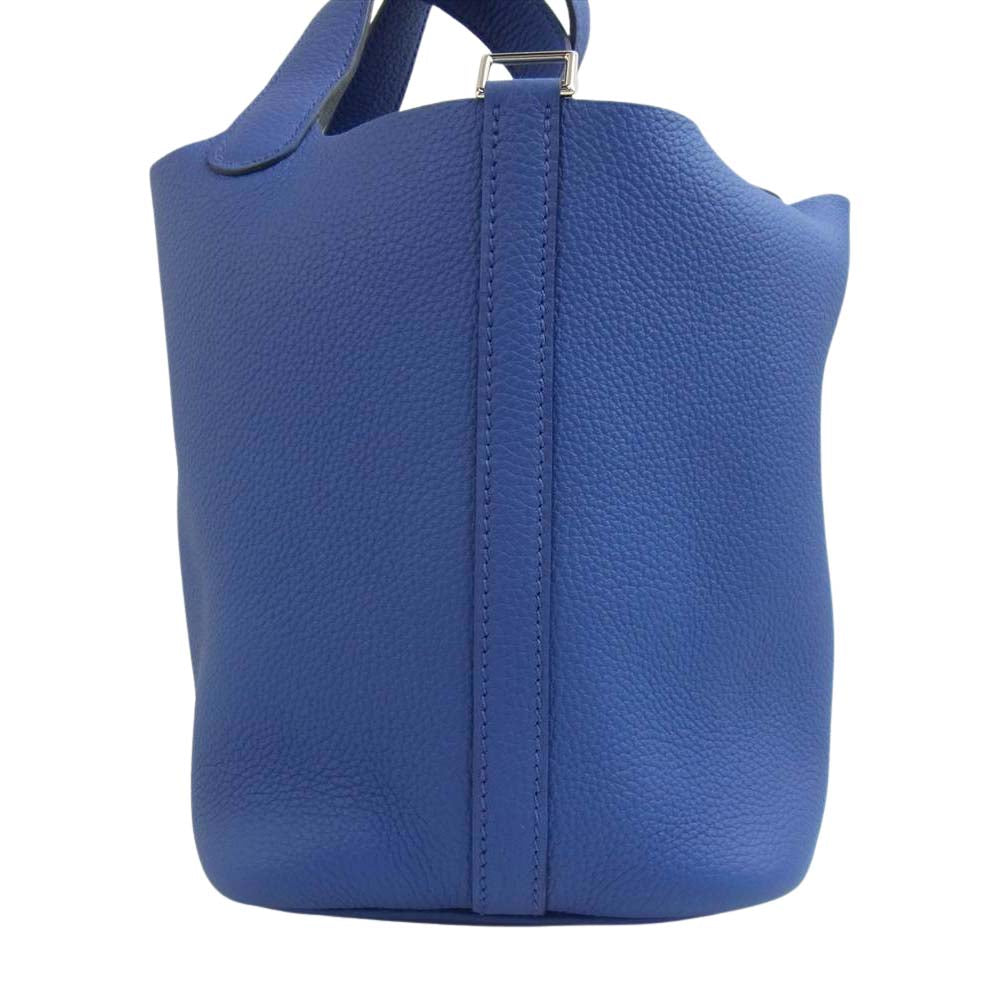 HERMES エルメス ピコタン PM ブルーロイヤル シルバー金具 U刻印 ブルー系【極上美品】【中古】