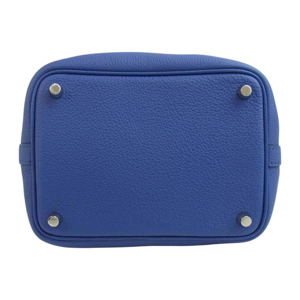 HERMES エルメス ピコタン PM ブルーロイヤル シルバー金具 U刻印 ブルー系【極上美品】【中古】