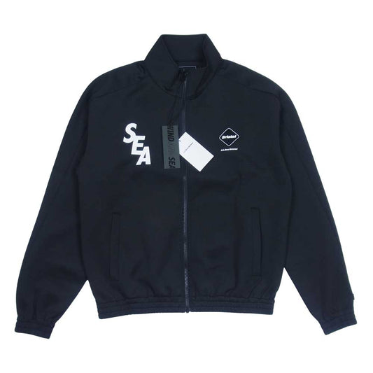 WIND AND SEA ウィンダンシー FCRB-220150 BRISTOL SEA TECH JERSEY STAND COLLAR JACKET テック ジャージー スタンド カラー ジャケット ブラック系 S【美品】【中古】