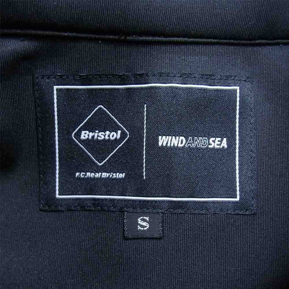 WIND AND SEA ウィンダンシー FCRB-220150 BRISTOL SEA TECH JERSEY STAND COLLAR JACKET テック ジャージー スタンド カラー ジャケット ブラック系 S【美品】【中古】