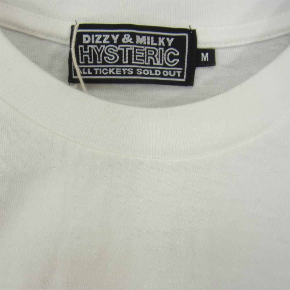 HYSTERIC GLAMOUR ヒステリックグラマー 02213CT13300 ALWAYS LOOKING TOWARDS DEMONESS IN THE SUN デーモン ガールプリント クルーネック 半袖 Tシャツ ホワイト系 M【新古品】【未使用】【中古】