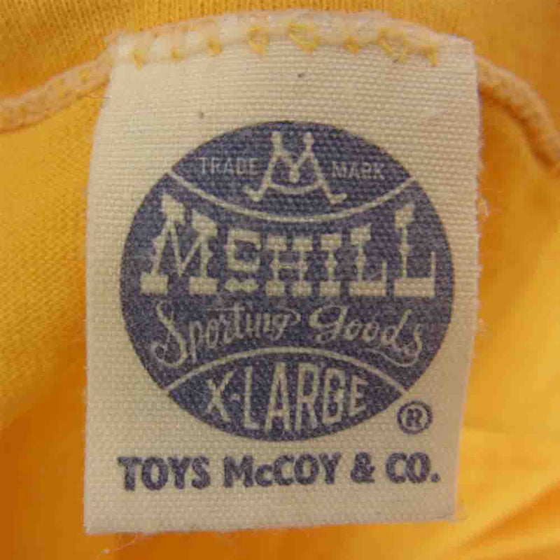 TOY'S McCOY トイズマッコイ TMC1719 MILITARY TEE SHIRT U.S.MARINES ミリタリー Tシャツ イエロー系 XL【中古】