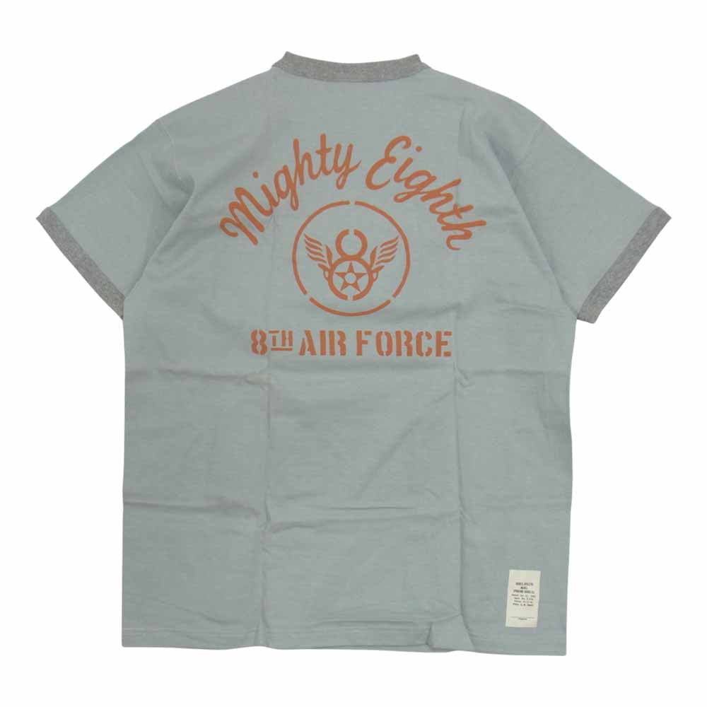 TOY'S McCOY トイズマッコイ TMC1601 MILITARY TEE BUGGS BUNNY Mighty Eighth ミリタリー バッグスバニー Tシャツ グレー系 XL【美品】【中古】