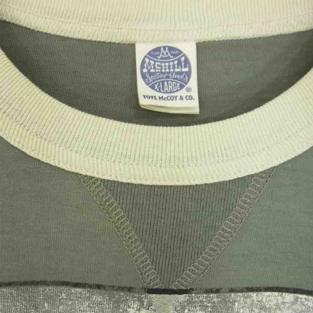 TOY'S McCOY トイズマッコイ TMC1744 MILITARY TEE SHIRT PEANUTS FLYING ACE スヌーピー Tシャツ カーキ系 XL【美品】【中古】