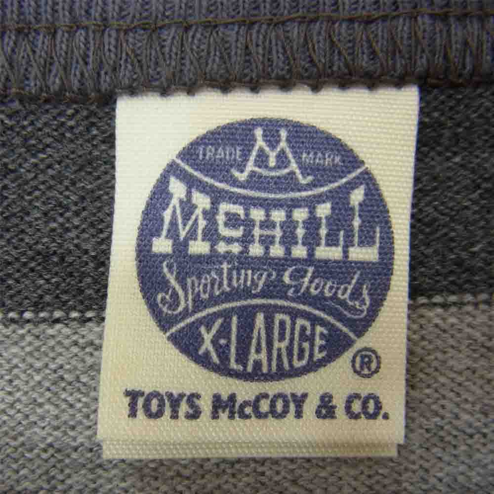 TOY'S McCOY トイズマッコイ FELIX THE CAT U.S.NAVY VF-3 BORDER フィリックス ボーダー Tシャツ グレー系 XL【美品】【中古】