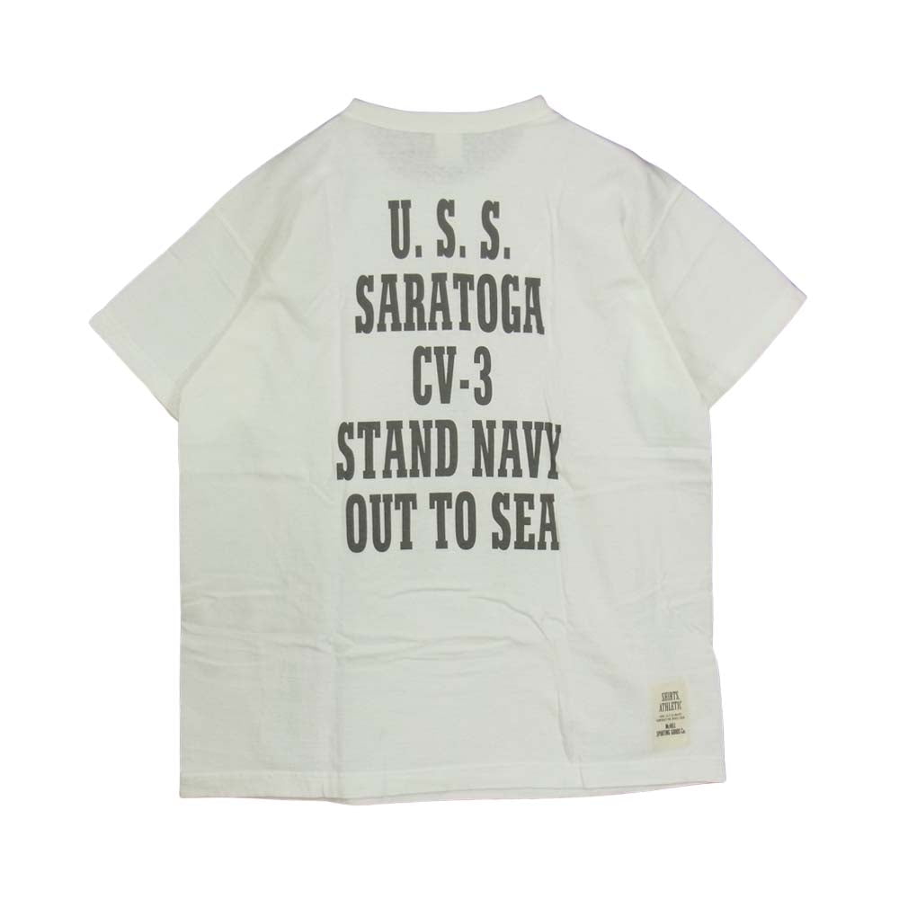 TOY'S McCOY トイズマッコイ USN Felix Tee フィリックス Tシャツ ホワイト系 XL【中古】